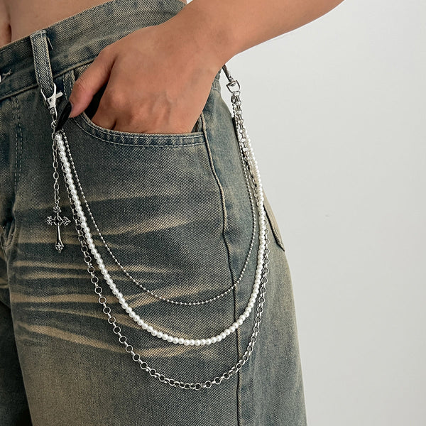Pearl Wallet Chain for Women 