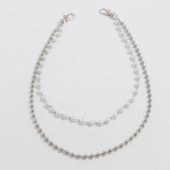 Pearl Wallet Chain Ball Wallet Chain Double Wallet Chain - iChainWallets