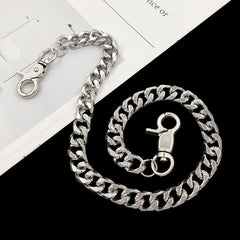 Silver Womens Wallet Chain Biker Wallet Chain Cool Silver Pants Chain For Men