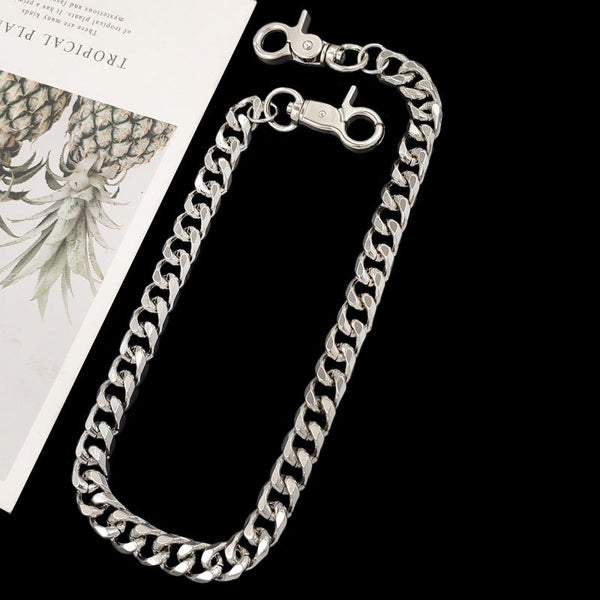 Cool Silver Biker Wallet Chain Vintage Silver Trousers Chain Wallet Chain For Men