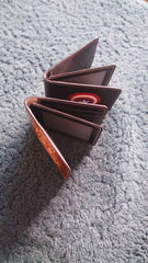 Captain America's Shield Wallet ID Holder Wallet Mens Wallet with ID Window Captain America's Shield Wallet Tooled Leather Wallet Card Wallet with ID Window