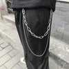 Cute Mens Silver Double Layers Pants Chains Silver Double Biker Wallet Chain For Women