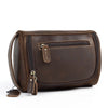 Brown  Men's Leather Toiletry Bag - iwalletsmen