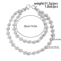 Diamond Ball Wallet Chain - iChainWallets