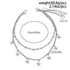 Double Wallet Chain Star Wallet Chain for Women - iChainWallets
