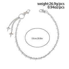 Mens Stars Biker Wallet Chain 