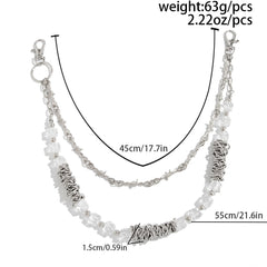 Barbed Wire Wallet Chain Double Wallet Chain Beaded Wallet Chain for Men - iChainWallets