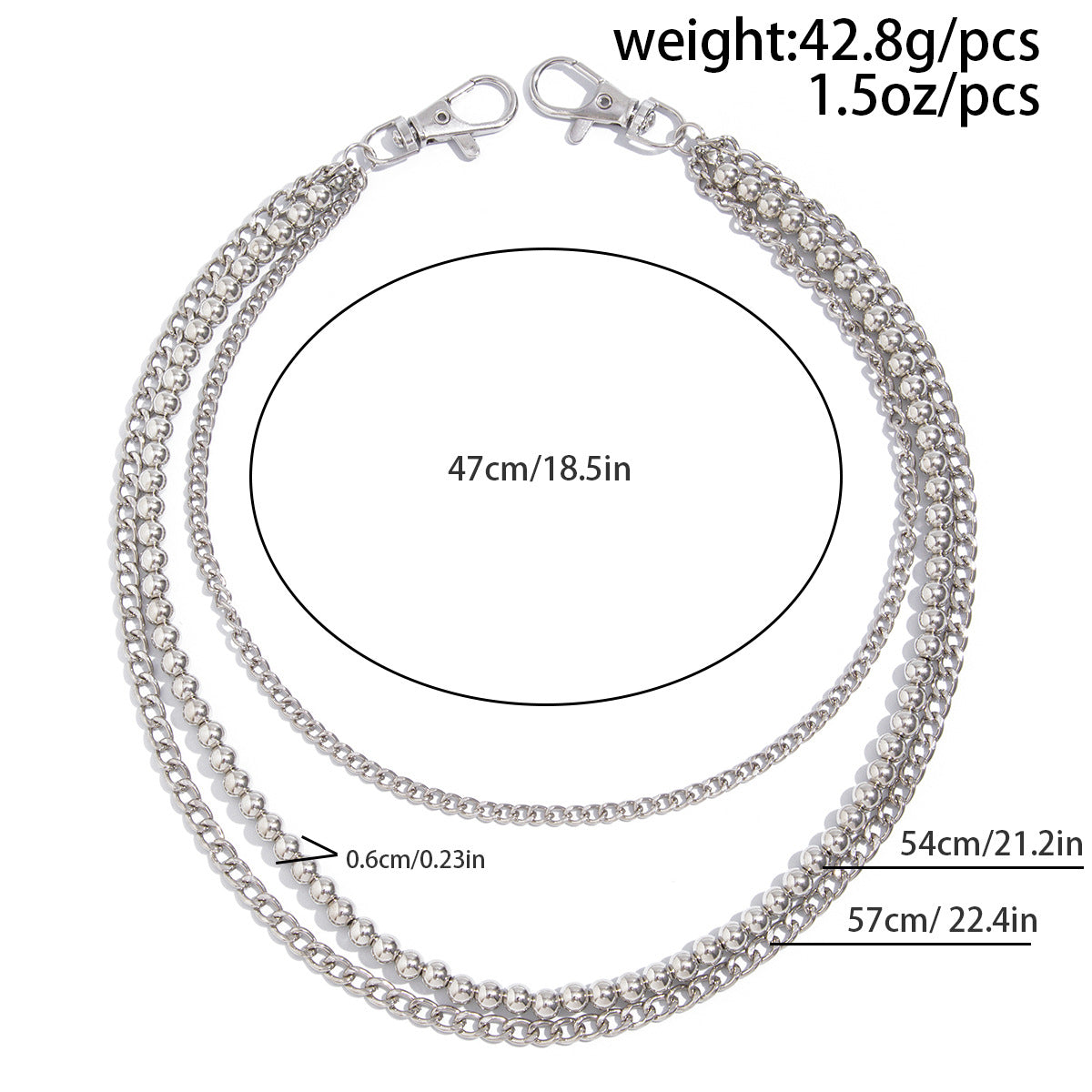 Beaded Wallet Chain - iChainWallets
