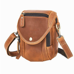 Leather Phone Belt Pouch Brown Mens Belt Pouch Leather Belt Phone Pouch - iwalletsmen