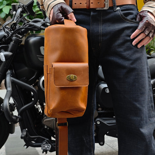 sling bags for big guys tan natural color