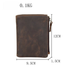 Mens Wallet with Coin Purse Billfold 