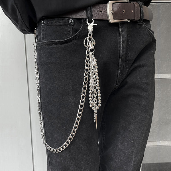 Biker Wallet Chain Beaded Wallet Chain Long Wallet Chain Ball Wallet Chain - iChainWallets