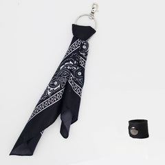 Navy Paisley Bandana Kerchief Trousers Chain Pants Chains Biker Headscarf Jeans Chains