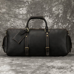 Brown Leather Weekender Bag for Men Vintage Leather Weekend Bag for Men - iwalletsmen