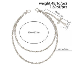 Mens Biker Wallet Chain With Cross Cool Wallet Chain - iChainWallets