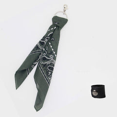 Paisley Bandana Kerchief Trousers Chain Pants Chains Biker Headscarf Jeans Chains