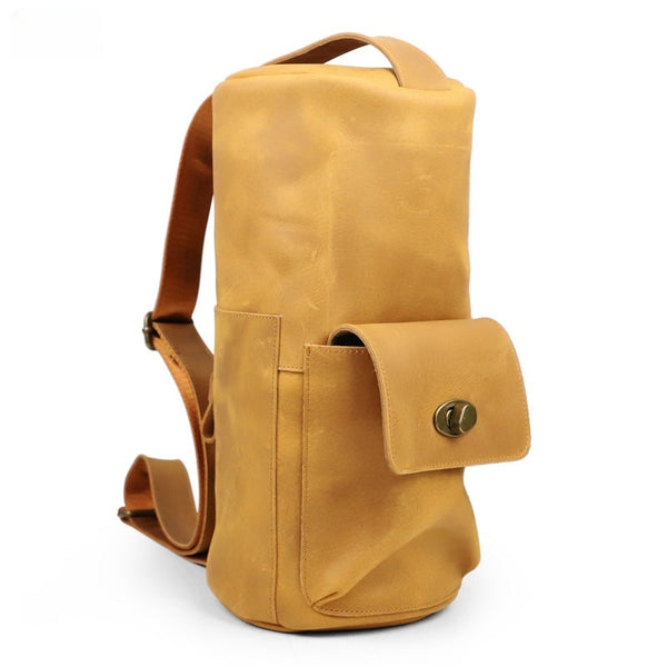 big sling bag for men desert tan color