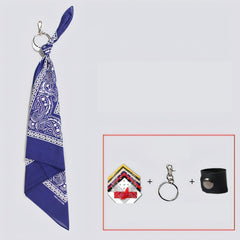 Elephant Paisley Bandana Pants Chain Kerchief Trousers Chain Biker Headscarf Jeans Chain Pants Chain