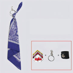 Green Paisley Bandana Pants Chain Kerchief Trousers Chain Biker Headscarf Jeans Chain Pants Chain