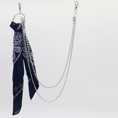 Dollar Paisley Bandana Trousers Chain Pants Chain Biker Kerchief Headscarf Jeans Chains