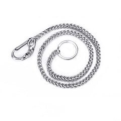 Silver Square Stainless Steel Wallet Chain Biker Wallet Chain Cool Silver Pants Chain For Men