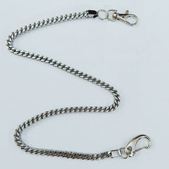 Silver Square Stainless Steel Wallet Chain Biker Wallet Chain Cool Silver Pants Chain For Men
