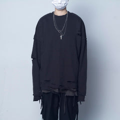 Silver Mens Cross Wallet Chain Double Unique Biker Wallet Chain Double Necklace Chain For Women