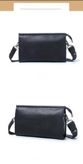 Black Leather Mens Shoulder Bag