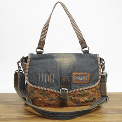 Denim Side Bags Womens Blue Denim Messenger Bag Vintage Denim Shoulder Bags For Women