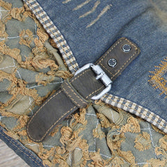 Denim Side Bags Womens Blue Denim Messenger Bag Vintage Denim Shoulder Bags For Women