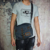 Blue Denim Small Messenger Bags Denim Small Side Bags Vintage Small Messenger Bag For Men