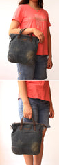 Blue Denim Small Tote Bags Denim Small Tote Side Bags Vintage Small Messenger Bag For Women