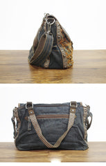Denim Side Bags Womens Blue Denim Messenger Bag Vintage Denim Shoulder Bags For Women