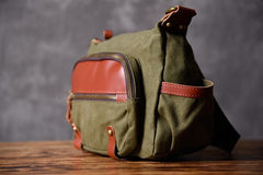 Canvas Mens Cool Small Messenger Bag iPad Bag Chest Bag Bike Bag Cycling Bag for men - imessengerbags