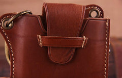 Genuine Leather Mens Cool Phone Key Wallet Card Slim Wallet Key Holder Car Key Case for Men - imessengerbags