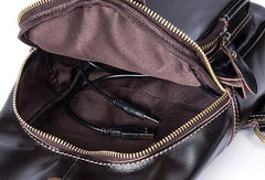 Leather Cool Chest Bag Sling Bag Sling Crossbody Bag Sling Travel Bag Hiking Bag For Mens