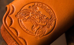 Handmade Leather Tooled Mens Cool Car Key Wallet Car Key Holder Car KeyChain for Men - imessengerbags