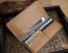 Handmade Leather Floral Mens Cool Travel Long Wallet Card Holder Card Slim Clutch Wallets for Men - imessengerbags