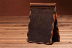 Handmade Genuine Leather Wallet billfold Leather Wallet Slim Bifold Wallet Bag For Mens - imessengerbags