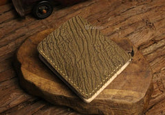 Handmade Leather Mens Cool Slim Leather Wallet Men billfold Wallets Bifold for Men - imessengerbags