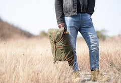 Canvas Mens Cool Backpack Bag Sling Bag Large Travel Bag Hiking Bag for Men