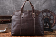 Genuine Leather Mens Cool Messenger Bag Briefcase Work Bag Business Bag for men