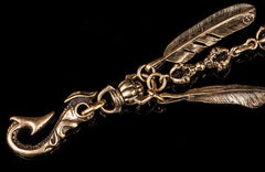 Brass biker trucker Tibetan Keychain wallet Chain for chain wallet biker wallet trucker wallet - imessengerbags