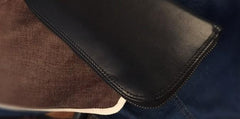 Genuine Leather Mens Cool Long Leather Wallet Zipper Clutch Wristlet Wallet for Men - imessengerbags
