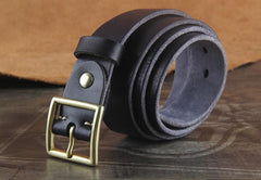 Genuine Leather Punk Rock Biker Trucker Mens Belt Men Black Coffee Belt for Men