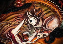 Handmade Leather Mah¨¡k¨¡la Tooled Mens billfold Wallet Cool Leather Wallet Slim Wallet for Men - imessengerbags