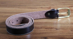 Genuine Leather Punk Rock Biker Trucker Mens Belt Men Black Coffee Belt for Men