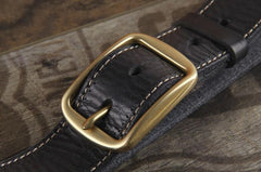 Genuine Leather Punk Rock Biker Trucker Mens Belt Men Black Coffee Belt for Men