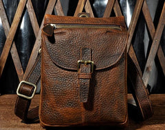 Cool Mens Leather Side Bag Belt Pouch Holster Belt Case Pack Waist Pouch for Men