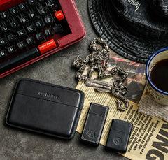 Handmade Green Leather Slim Mens 10pcs Cigarette Holder Case Cool Custom Cigarette Case for Men - imessengerbags